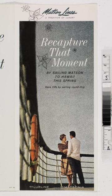 Recapture that moment by sailing Matson to Hawaii this spring