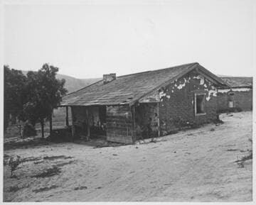 Known as the “ell” house. East wing of Aqua Hedionda, San Diego County
