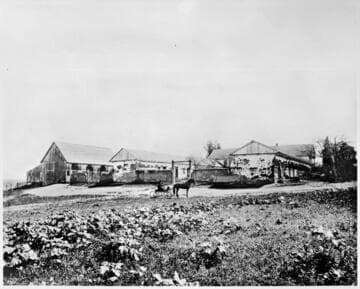 Los Cerritos Ranch house from the west