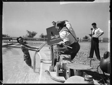 Don Lee TV Station, Hollywood Hills, Los Angeles. 1941