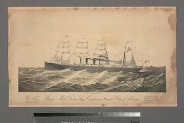 Pacific Mail Steam Ship Company's Steamer, "City of Peking."
