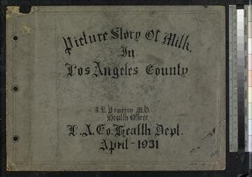 Picture story of milk in Los Angeles County