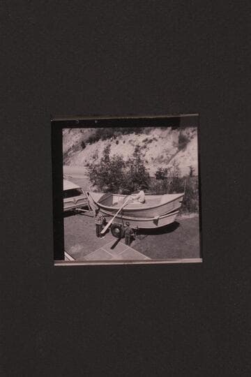 Martin Littons' dory type of skiff built in Oregon.  Shown nested in Reilly's hull