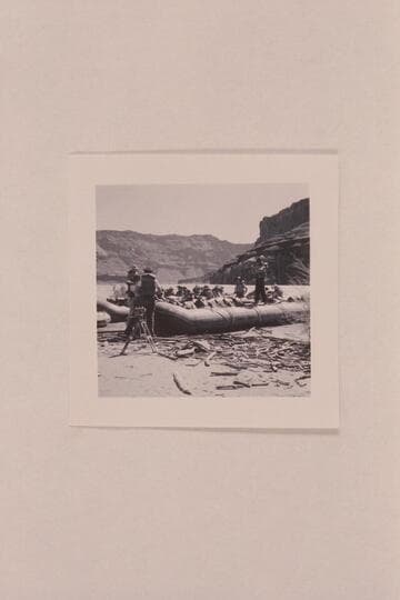 Georgie White's boloney load of dudes departing from lower end of Paria Riffle