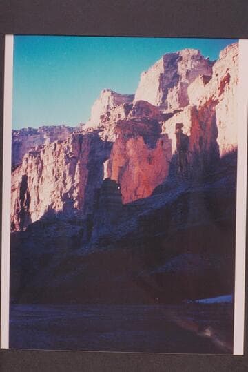 Butte on left bank.  Marble Canyon approximately Mile 59