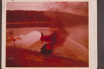 Experiments with Buehler Turbo Craft with fire fighting