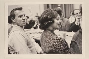 Gaylord and Joan Stavely at Emery Kolb's birthday dinner at Grand Canyon