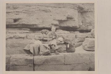 Jack Stark in camp; Caltech party, 38 miles below Lees Ferry