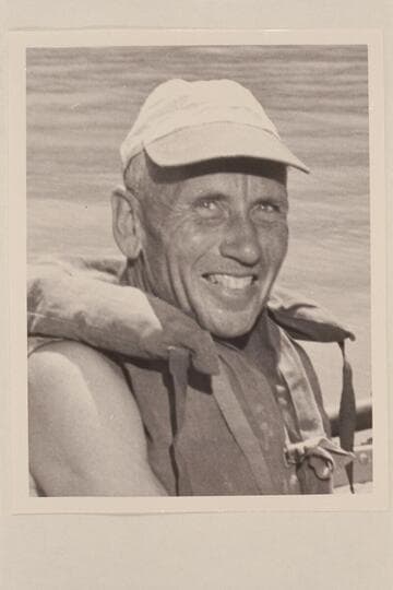 Elgin Pierce.  Pierce rode through the Marble and Grand Canyons with Georgie White using a neoprene raft