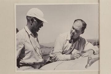 Johnny [Maxson--at right]  and Dock at Paria Riffle