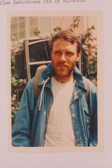 Wes Hildreth.  Berkeley- after return from walking Grand Canyon from Supai to the Little Colorado Salt Trail