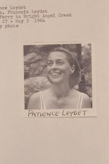 Patience Leydet (Mrs. Francois Leydet).  Lees Ferry to Bright Angel Creek