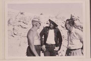 Dock Marston; Bill Belknap; Chuck Richey.  Sandy Point on Lake Mead