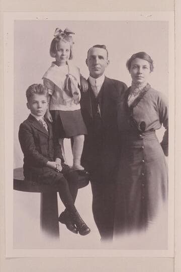 William Richmond and his family