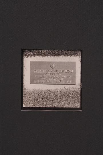 The graves of William C. Richmond and his son in the cemetery at Yakima, Washington [grave of Chesley Rae Richmond]