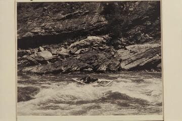 Loel and Dock Marston in Ruby Rapid.  Salmon River