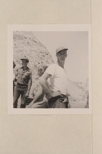 Norm Nevills; upper Green River.  Kent Frost in background