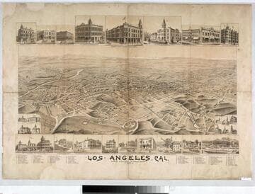 Los Angeles, Cal. : looking south-west to Pacific Ocean