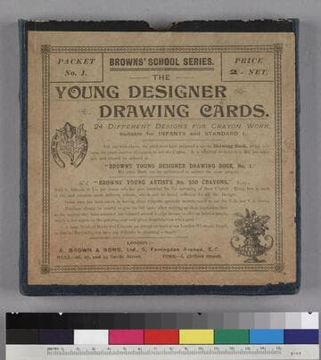 Brown’s School Series—The Young Designer Drawing Cards: 24 different designs for crayon work, suitable for Infants and Standard 1