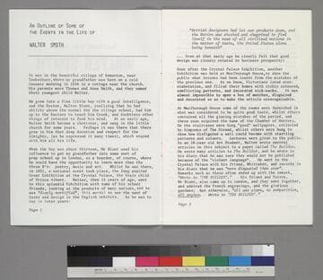 Some Events in the Life of Walter Smith