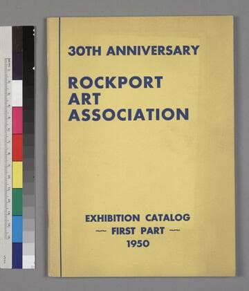30th Anniversary Rockport Art Association Exhibition Catalog, First Part, 1950
