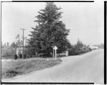 Corner of Maiden Lane and Foothill Boulevard, Altadena. 1927