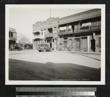 North side Apalabassa St. at jog in street east of Alameda St