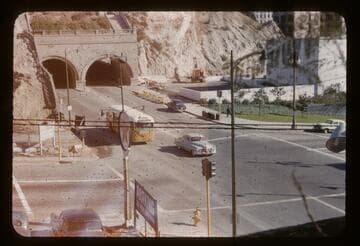 Hill Street tunnel demolition at 1st and Hill Streets