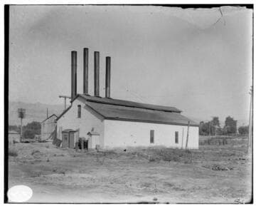 The exterior of the Pasadena Steam Plant