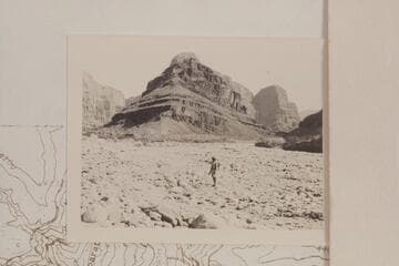 Louis West at first major branching of Separation Canyon. The view is up the Canyon and Aleson and West decided the right hand branch was the main one and went into it first