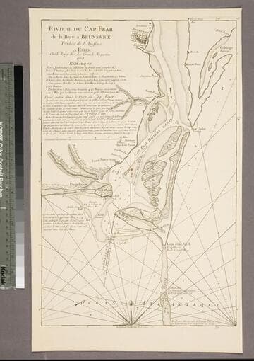 Riviere du Cap Fear de la Bare a Brunswick