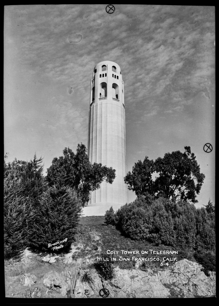 Coit Tower on Telegraph Hill in San Francisco, Calif., not before 1933 Brookwell Photo, Coit Tower on Telegraph Hill in San Francisco, Calif.