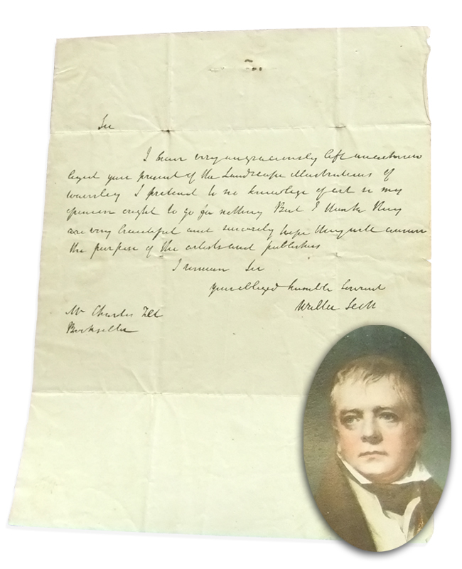WalterScottA Letter by Walter Scott from 1830